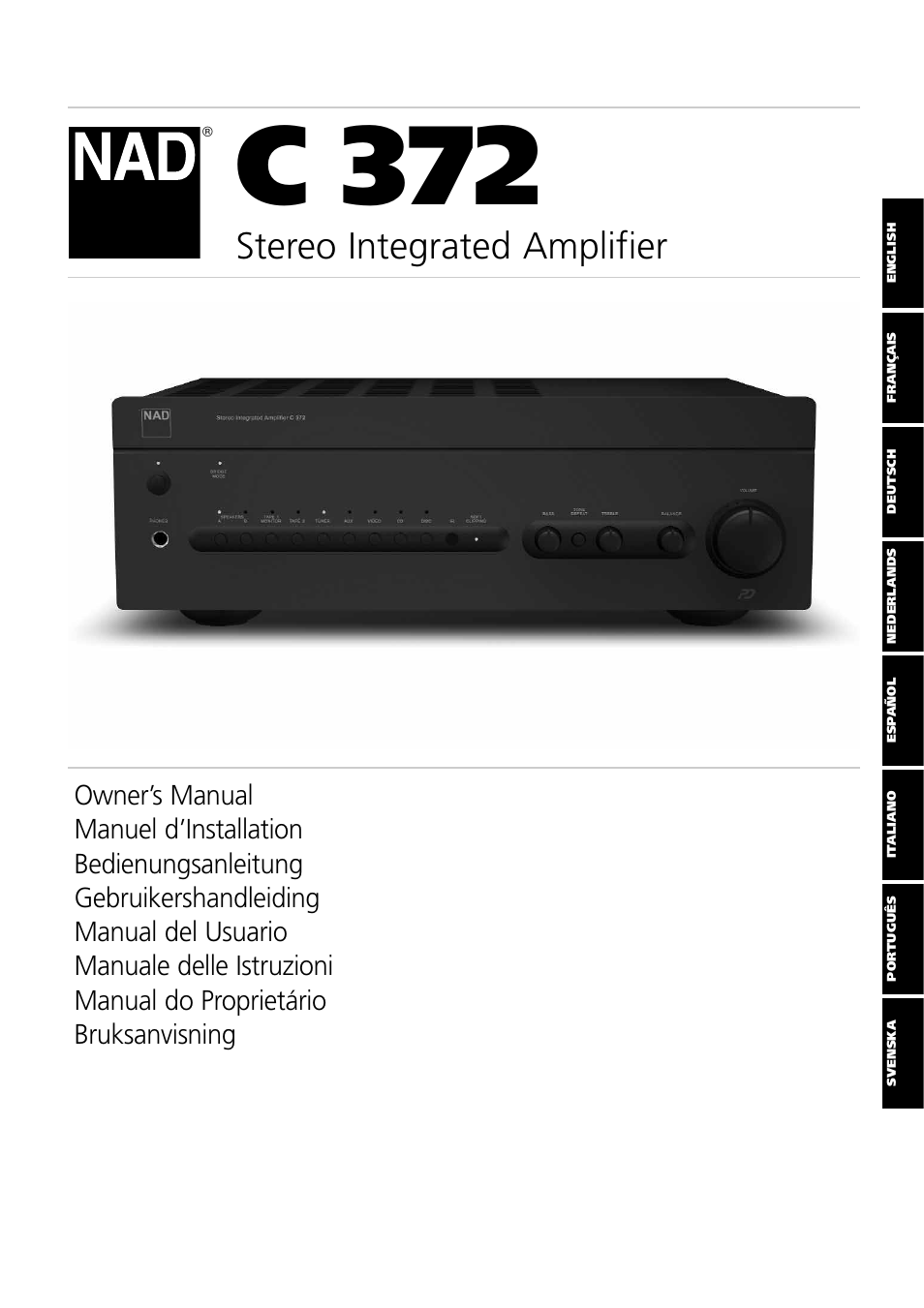 NAD C 372 User Manual | 68 pages