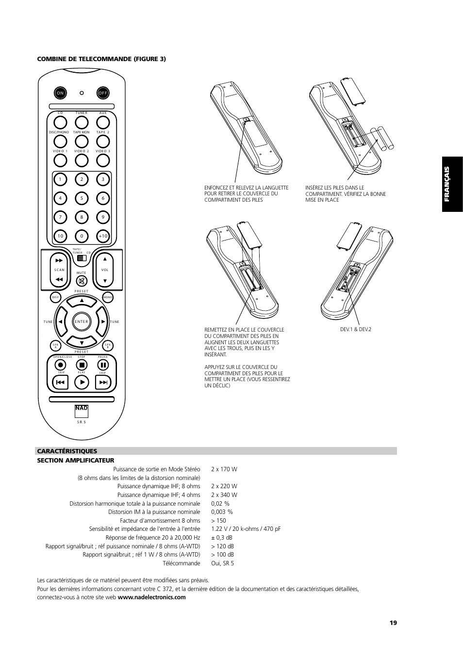 Dev1 dev2 | NAD C 372 User Manual | Page 19 / 68