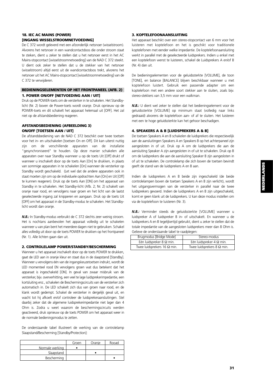 NAD C 372 User Manual | Page 31 / 68