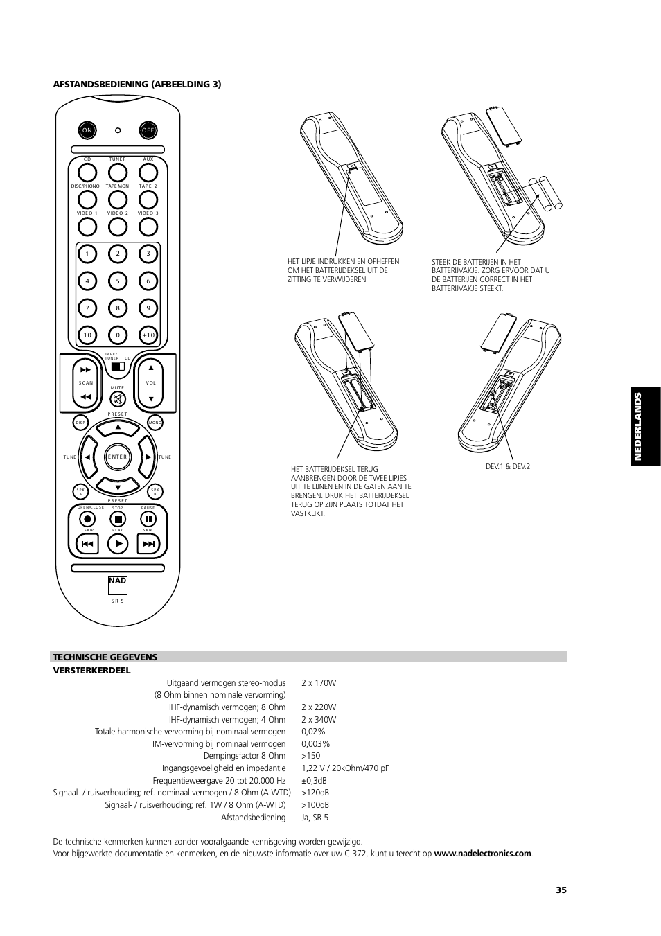 Dev1 dev2 | NAD C 372 User Manual | Page 35 / 68