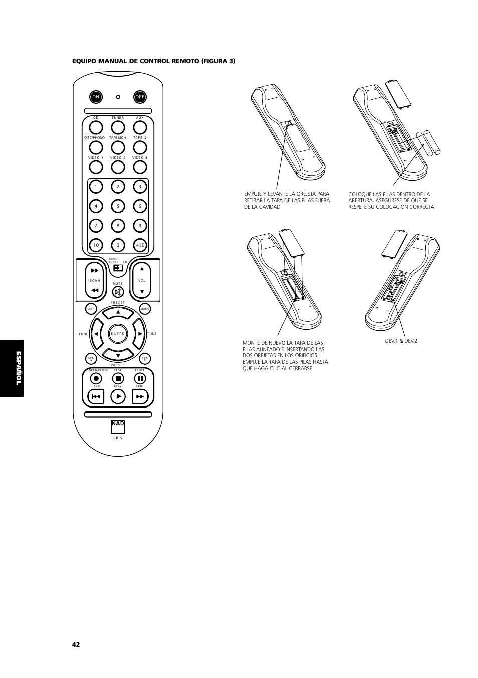 Dev1 dev2 | NAD C 372 User Manual | Page 42 / 68