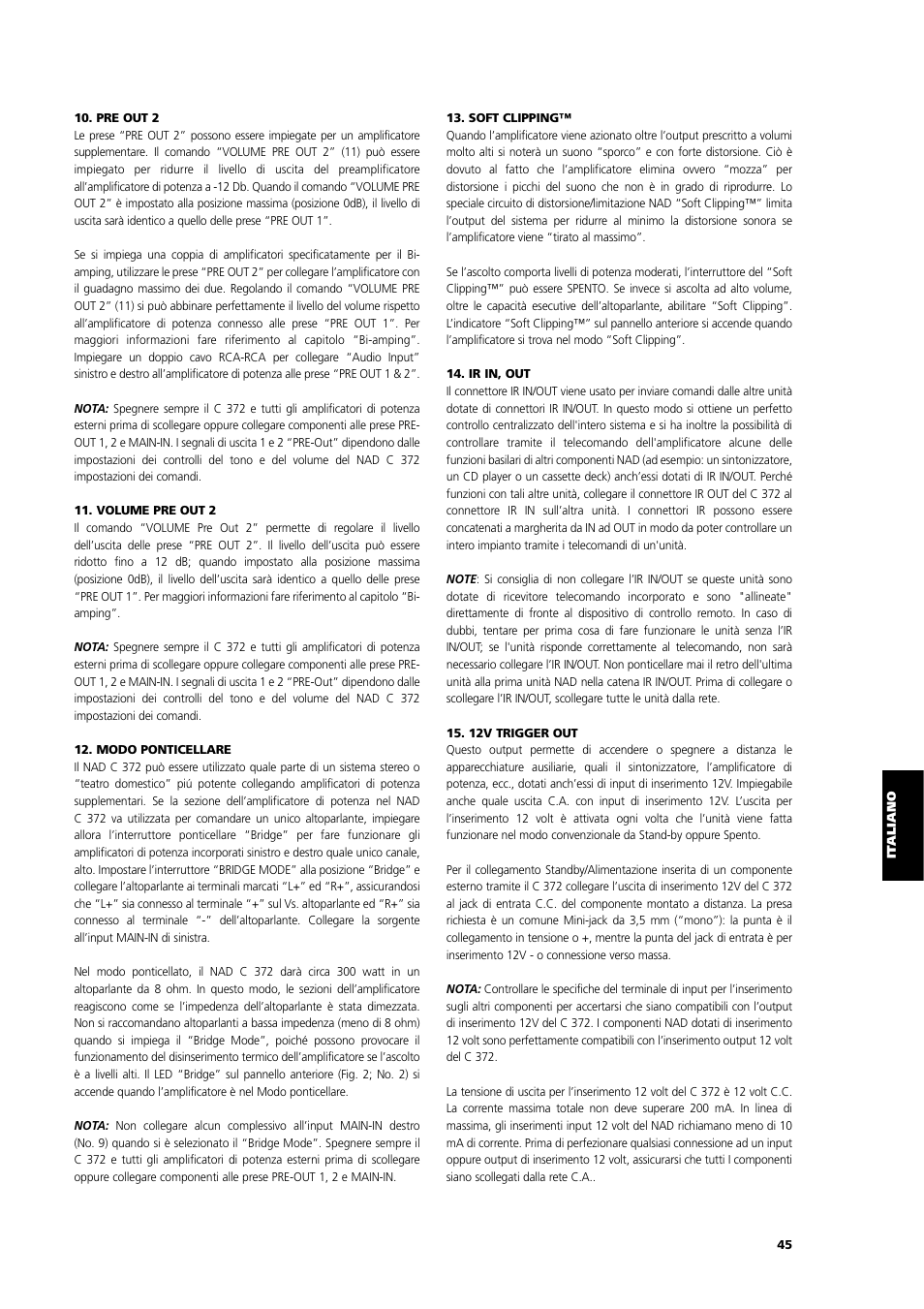NAD C 372 User Manual | Page 45 / 68
