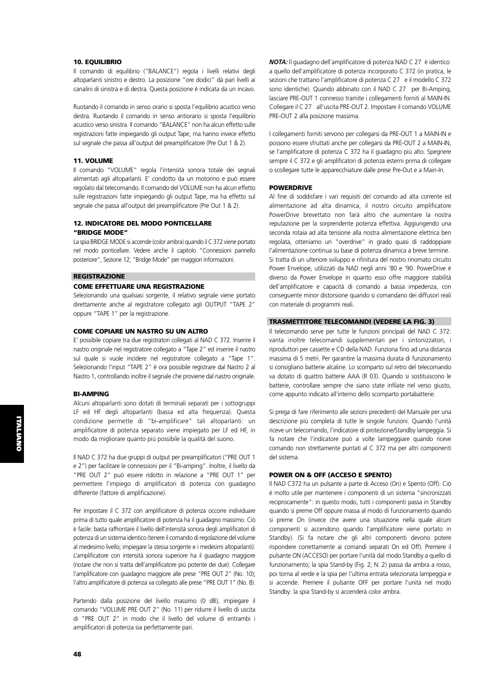 NAD C 372 User Manual | Page 48 / 68