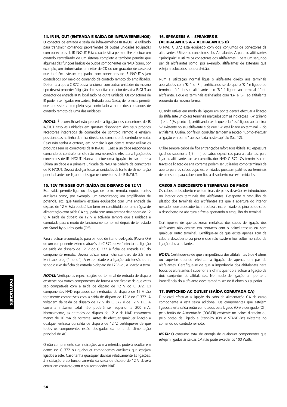 NAD C 372 User Manual | Page 54 / 68