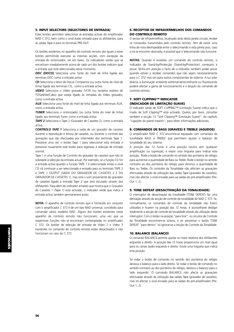 NAD C 372 User Manual | Page 56 / 68