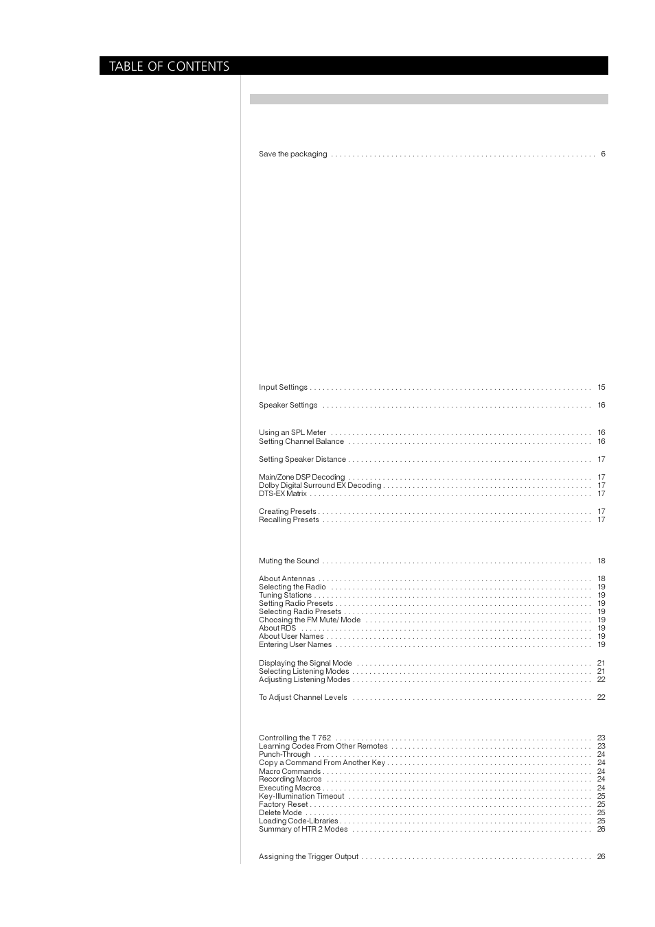 NAD T762 User Manual | Page 4 / 29