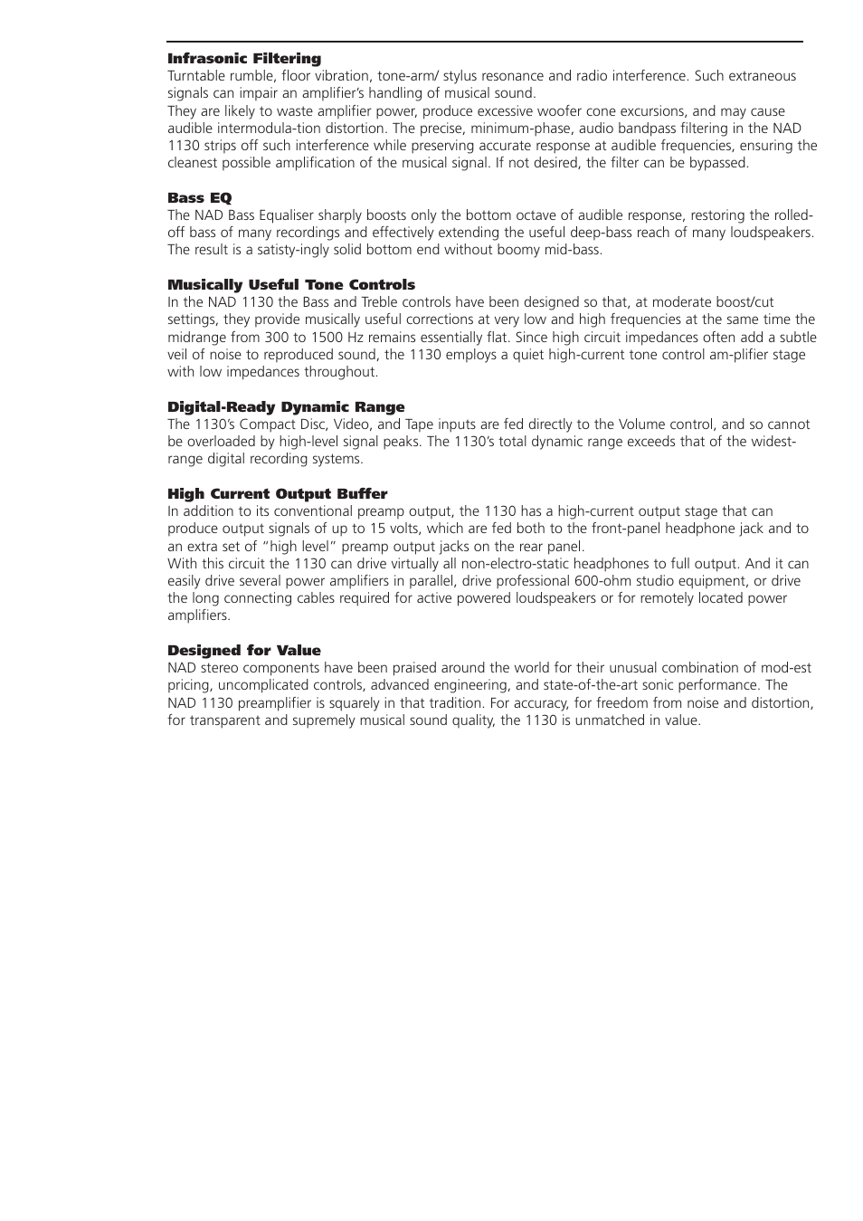 NAD 1130 User Manual | Page 2 / 3