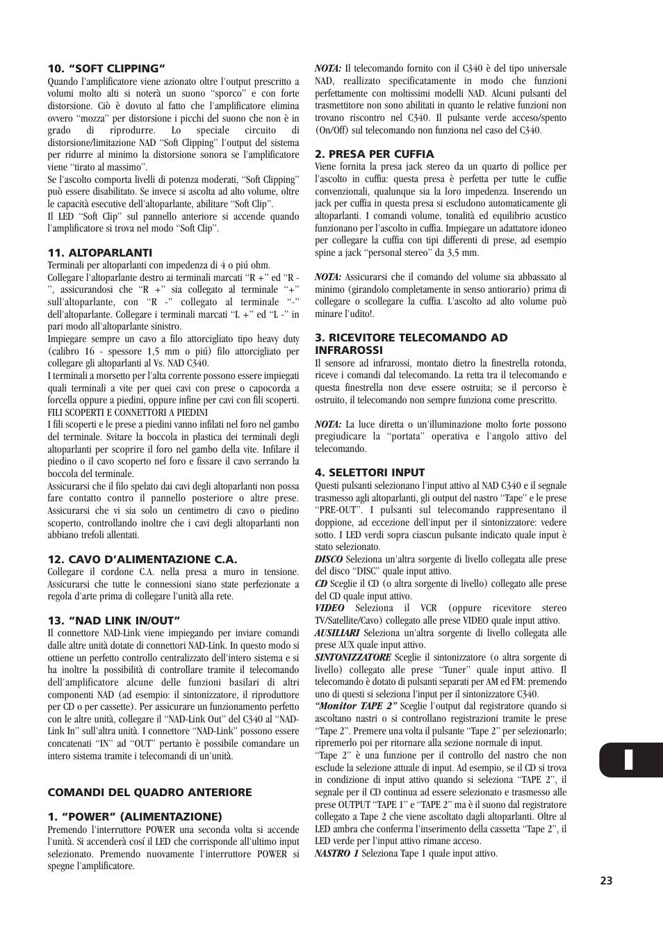 NAD C340 User Manual | Page 23 / 36