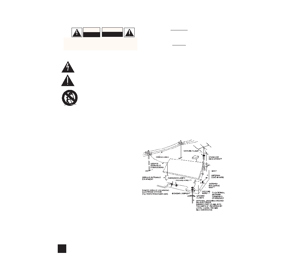 Important safety instructions, Caution, Attention | NAD 116 User Manual | Page 2 / 34