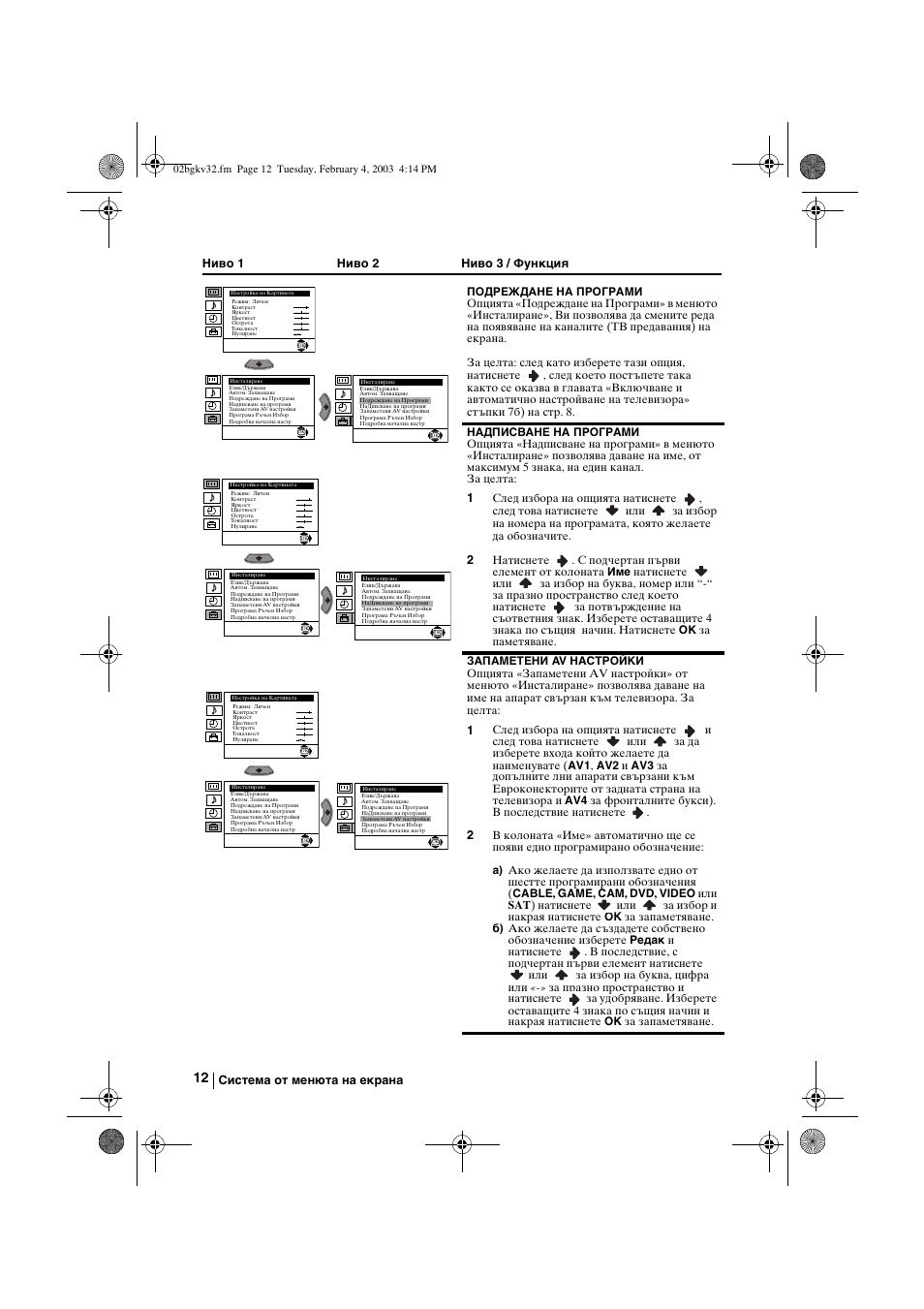 Sony KV-32FX68K User Manual | Page 32 / 124