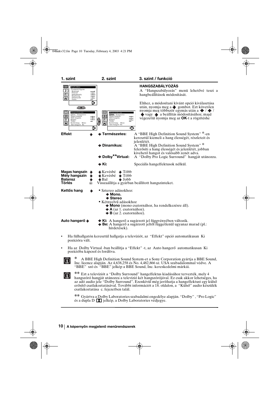 Sony KV-32FX68K User Manual | Page 70 / 124