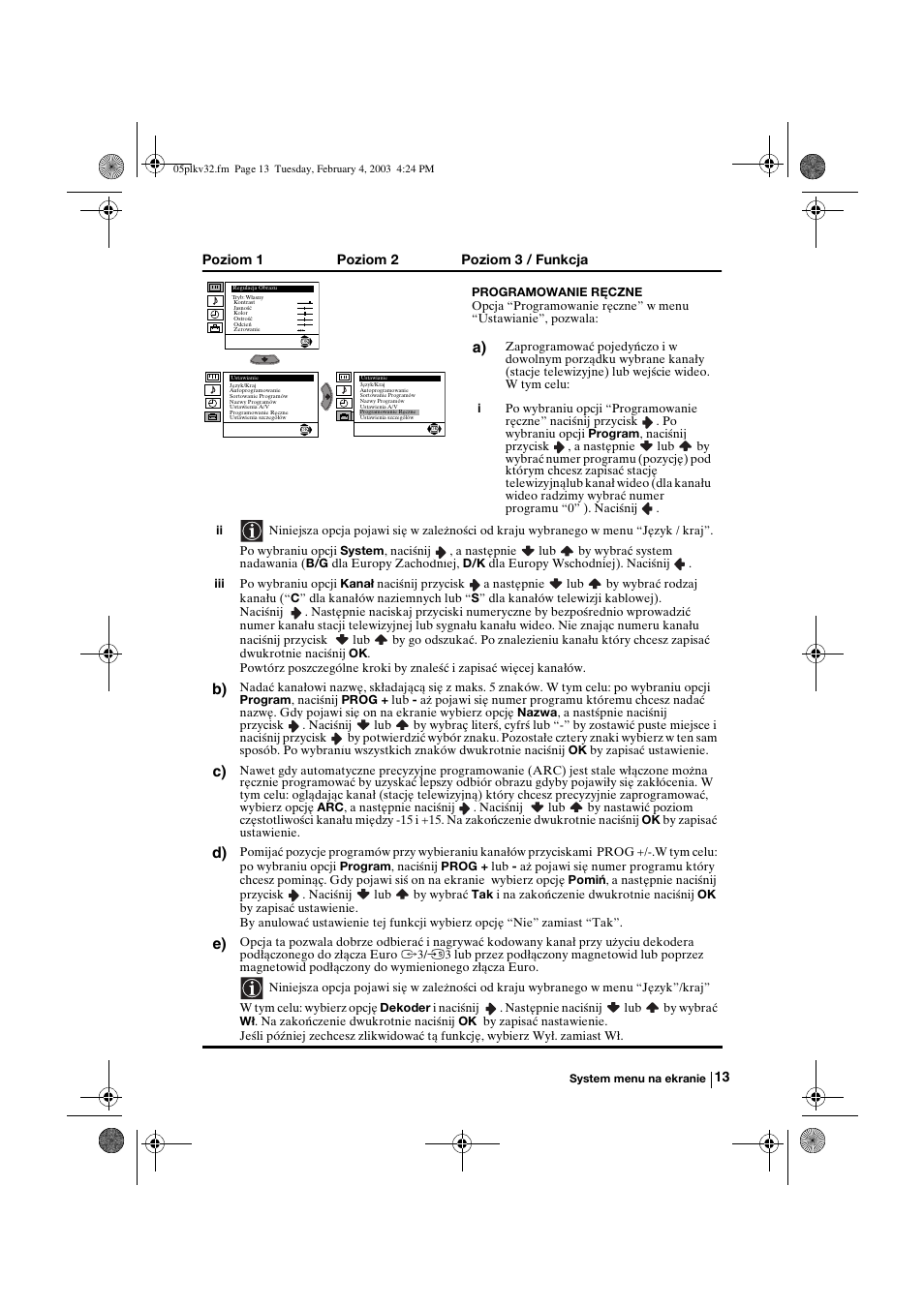 Sony KV-32FX68K User Manual | Page 93 / 124