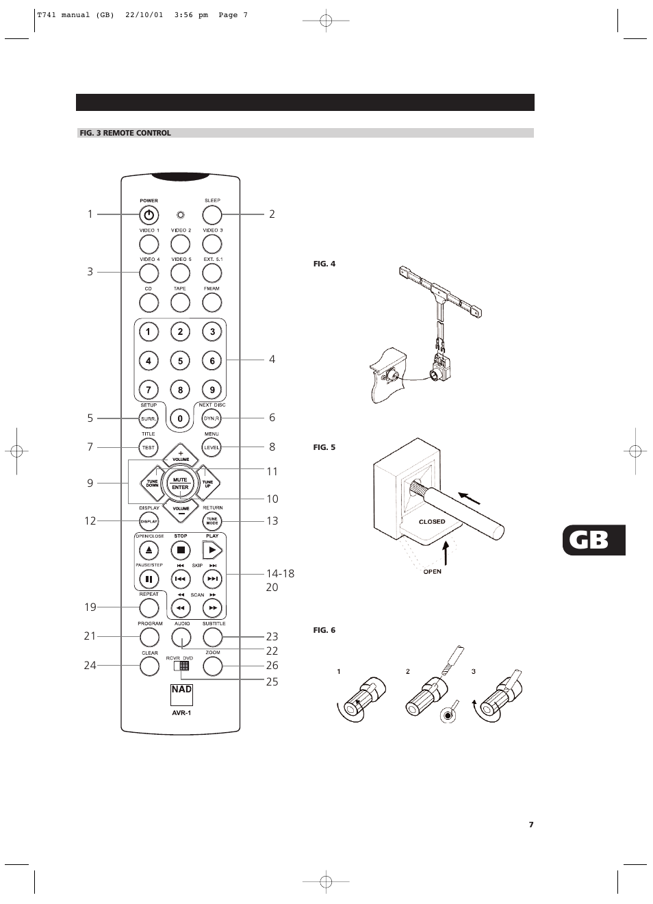 NAD T741 User Manual | Page 7 / 20