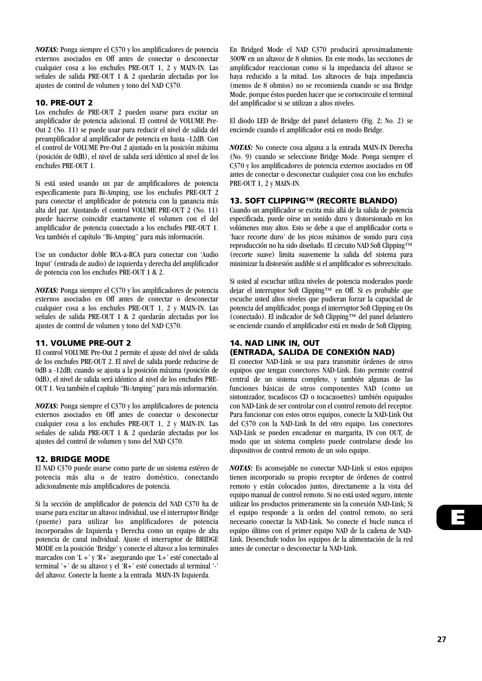 NAD C370 User Manual | Page 27 / 56