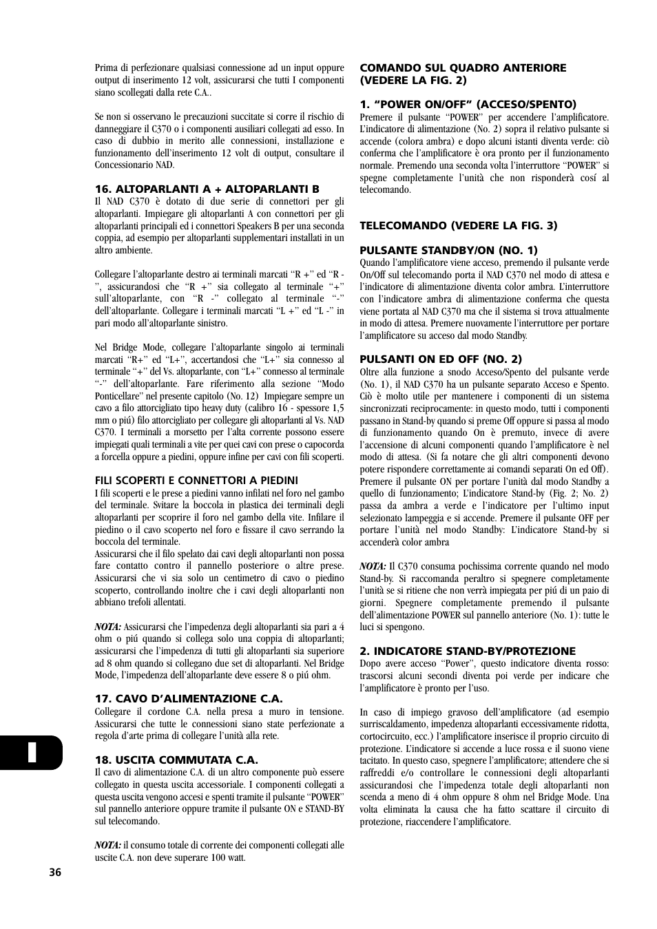 NAD C370 User Manual | Page 36 / 56