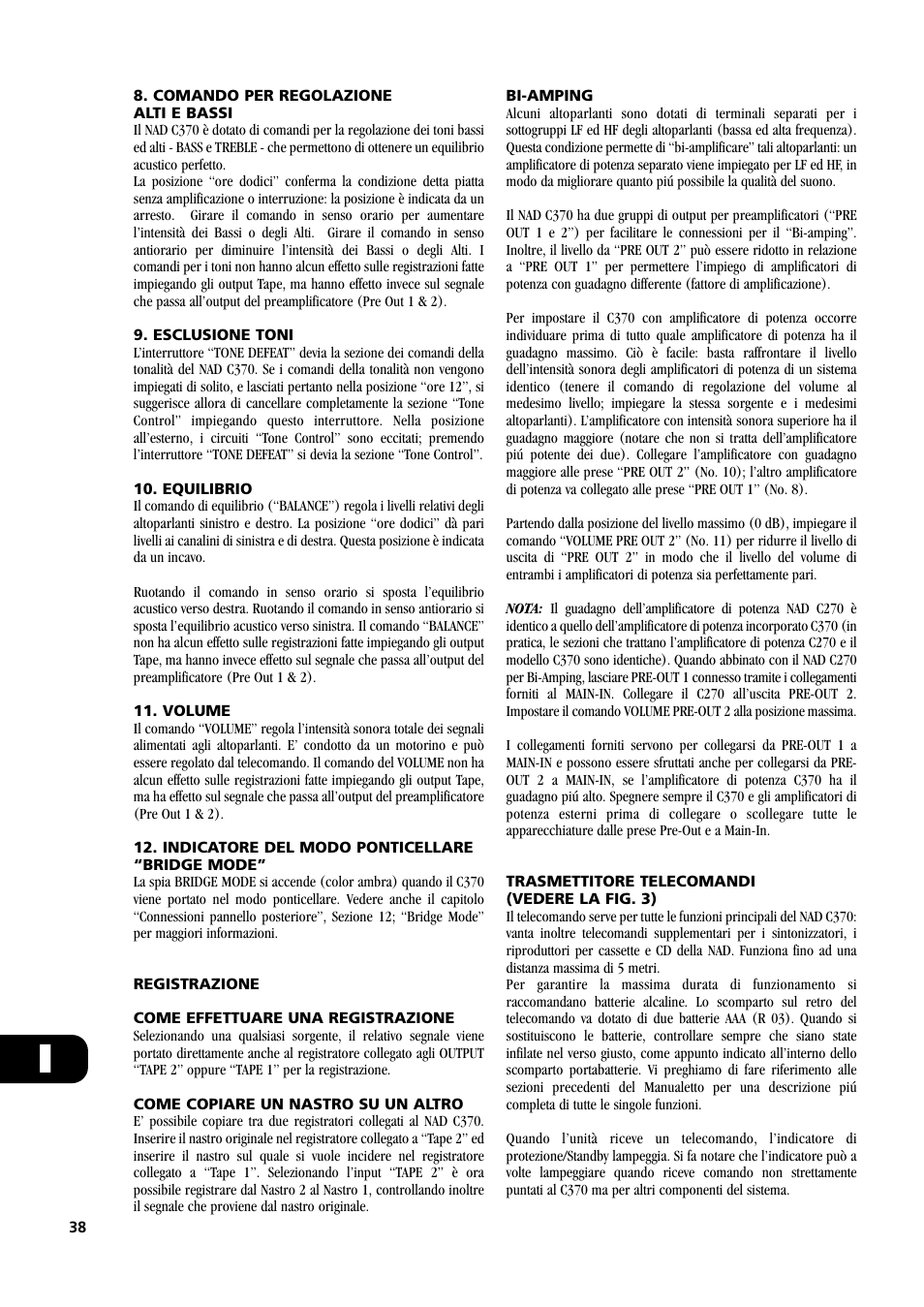 NAD C370 User Manual | Page 38 / 56