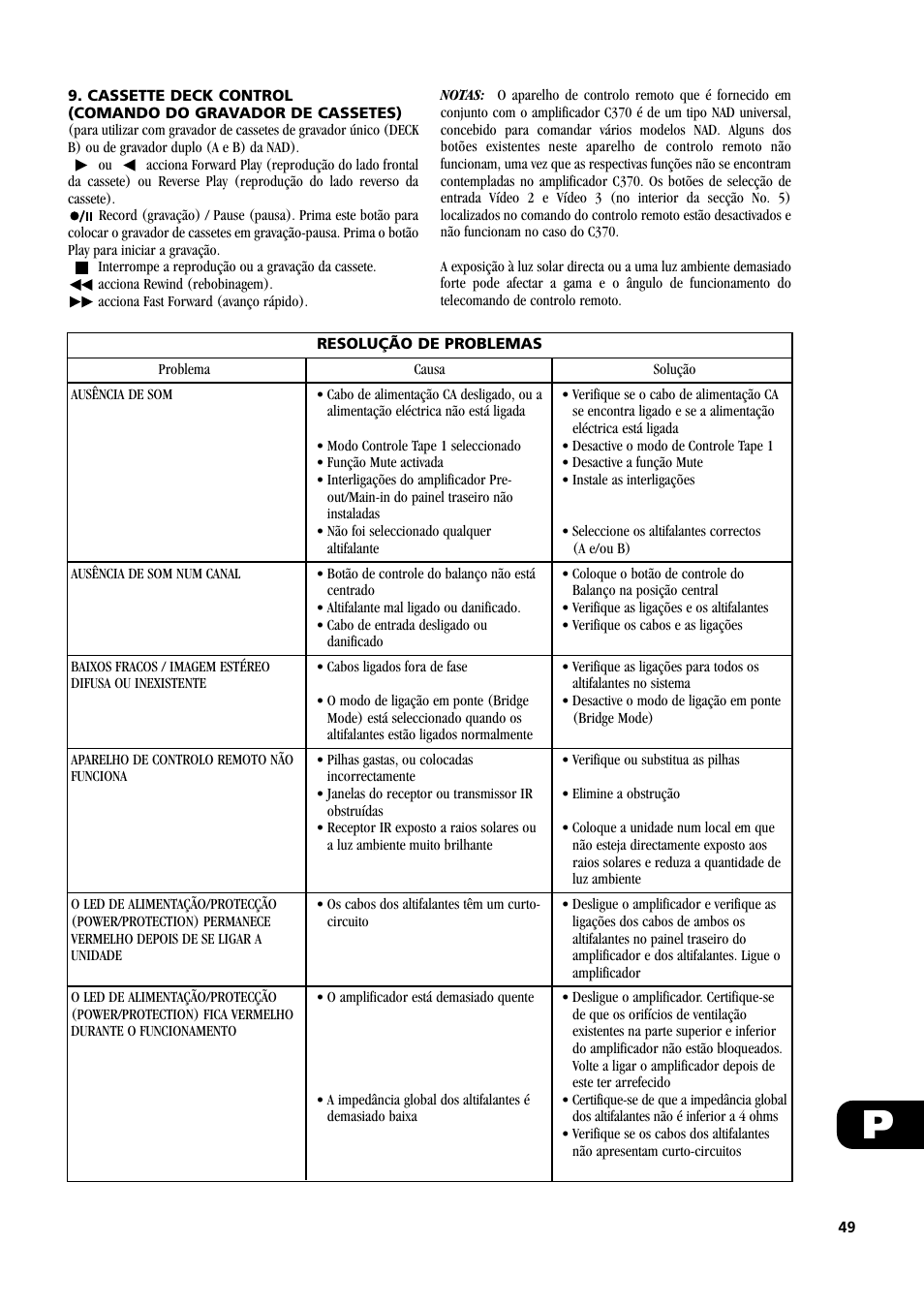 NAD C370 User Manual | Page 49 / 56