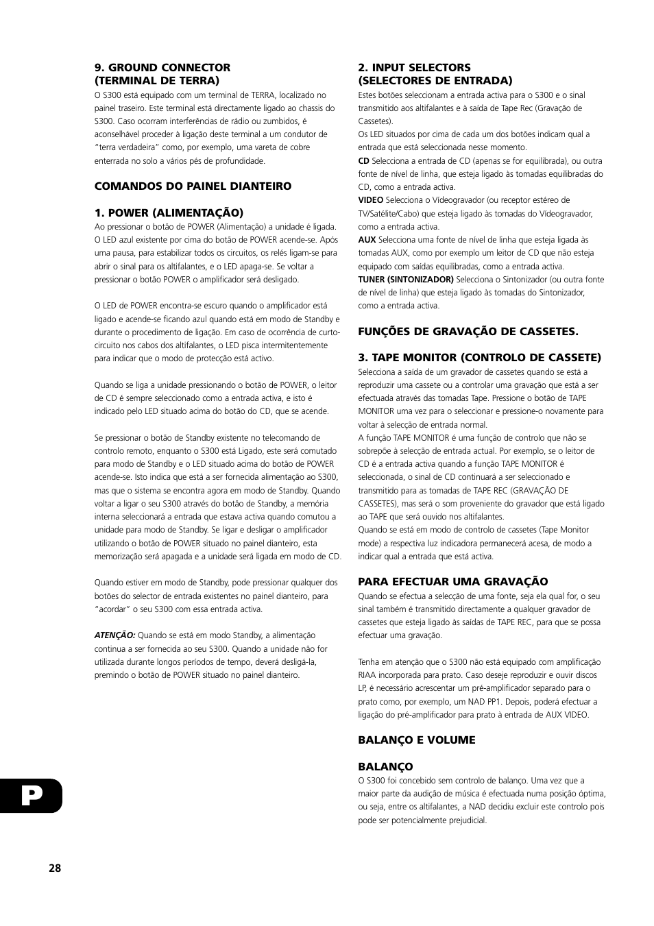 NAD S300 User Manual | Page 28 / 36