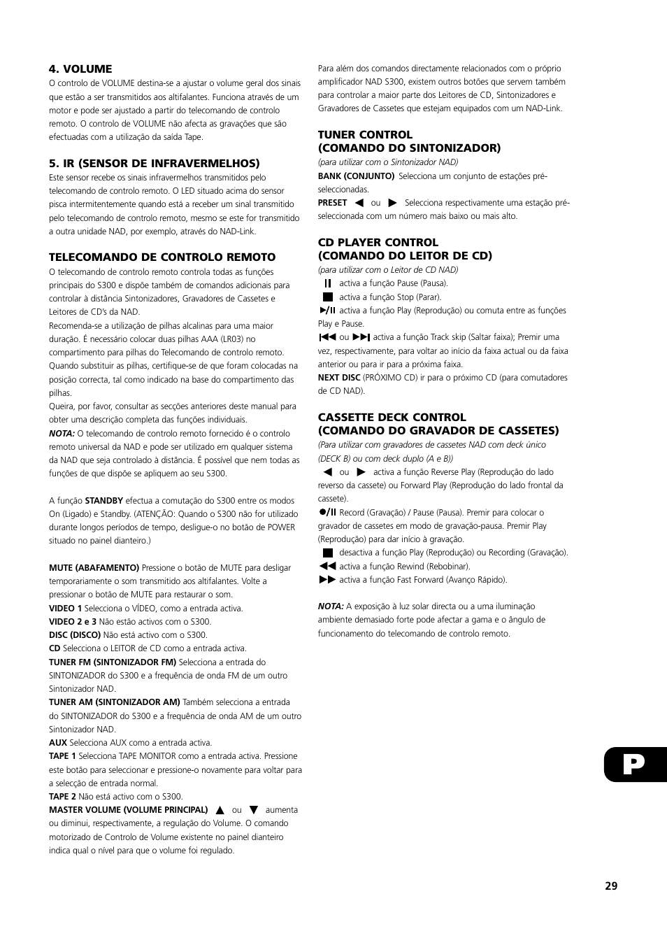 NAD S300 User Manual | Page 29 / 36