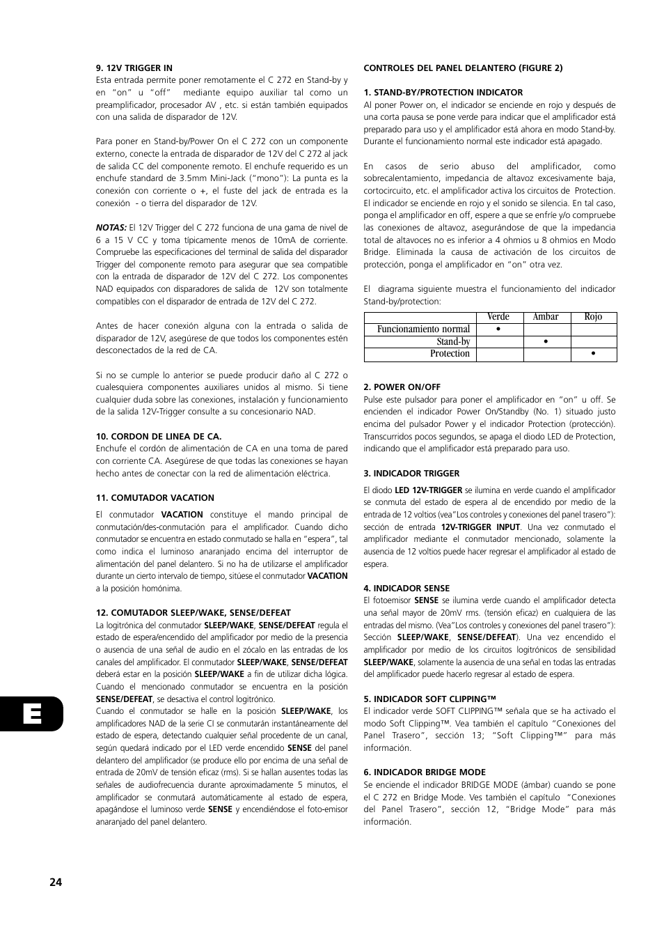NAD C 272 User Manual | Page 24 / 46
