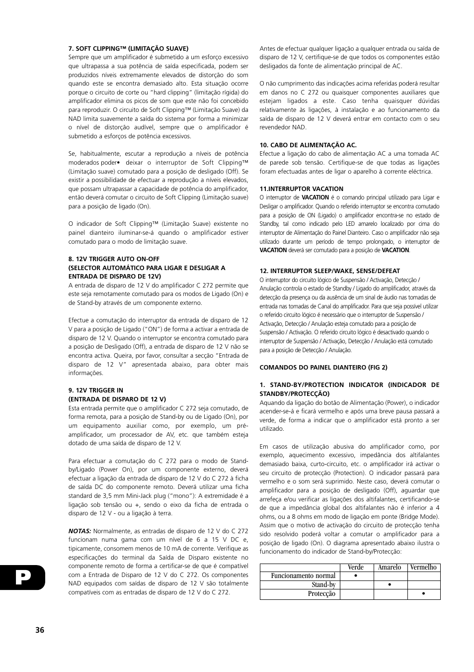 NAD C 272 User Manual | Page 36 / 46