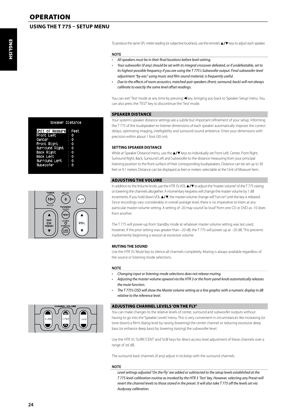 Operation | NAD T775 User Manual | Page 24 / 44