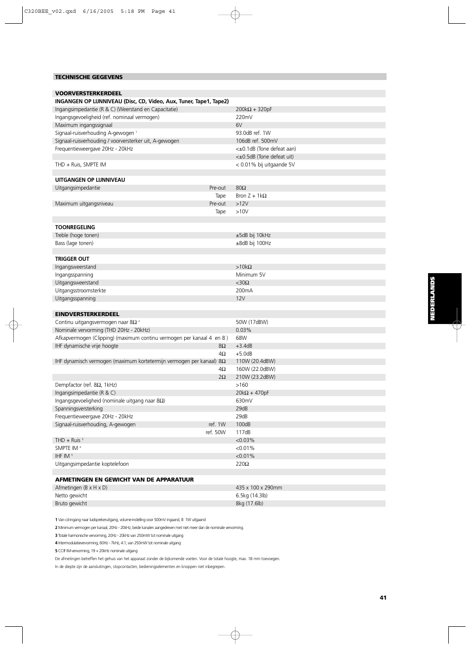 NAD C 320BEE User Manual | Page 41 / 78