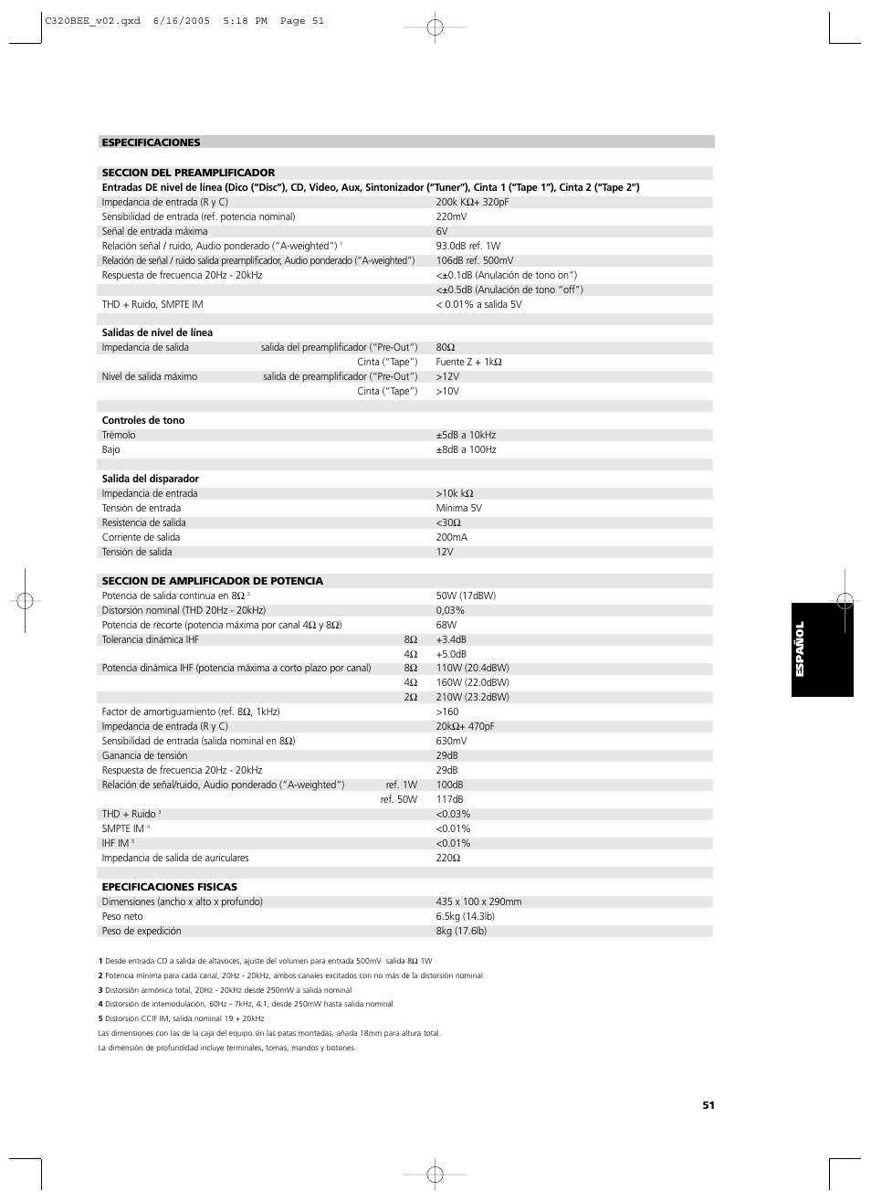 NAD C 320BEE User Manual | Page 51 / 78