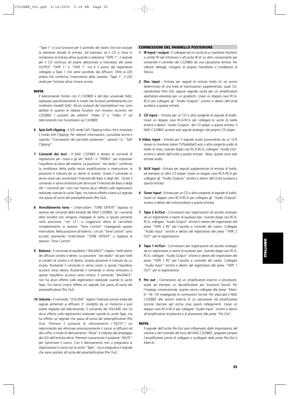 NAD C 320BEE User Manual | Page 55 / 78