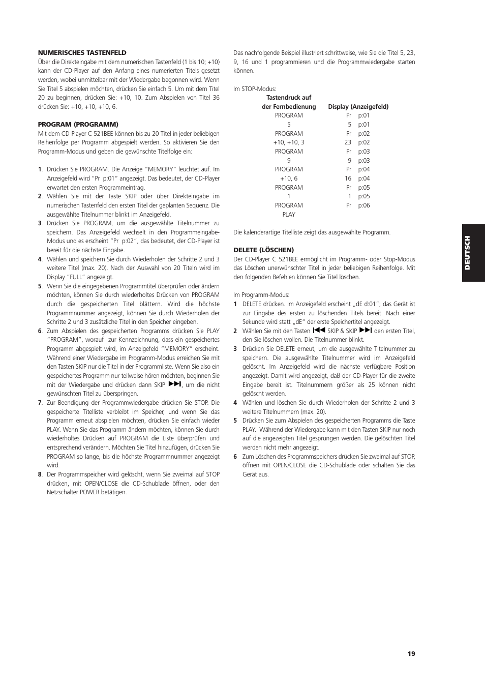 NAD C 521BEE User Manual | Page 19 / 50