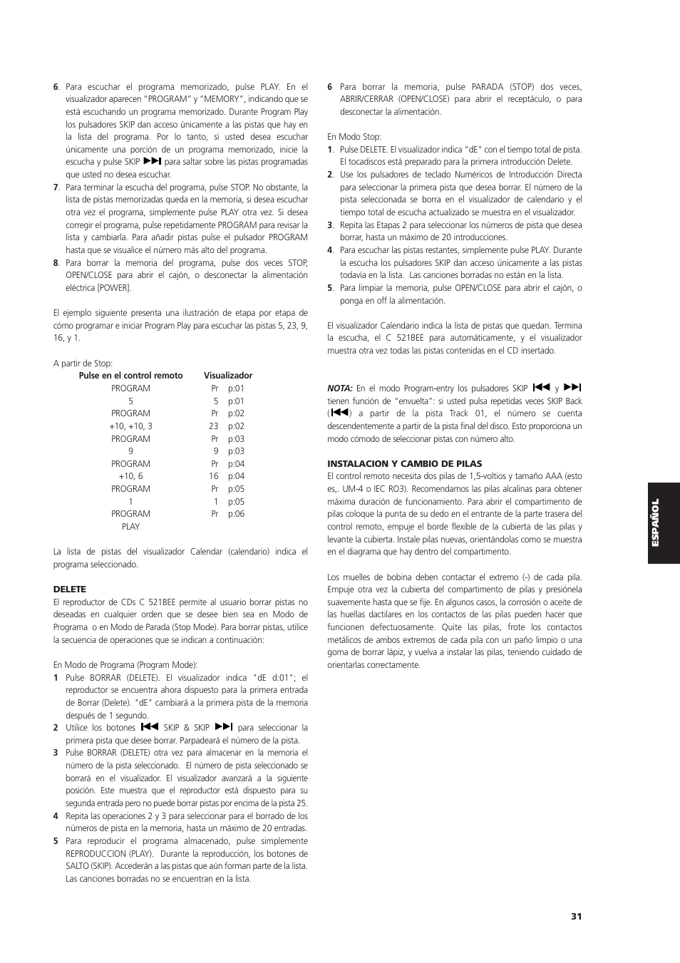 NAD C 521BEE User Manual | Page 31 / 50