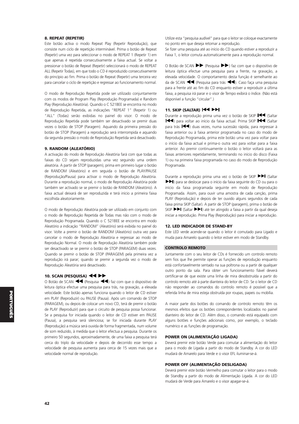 NAD C 521BEE User Manual | Page 42 / 50