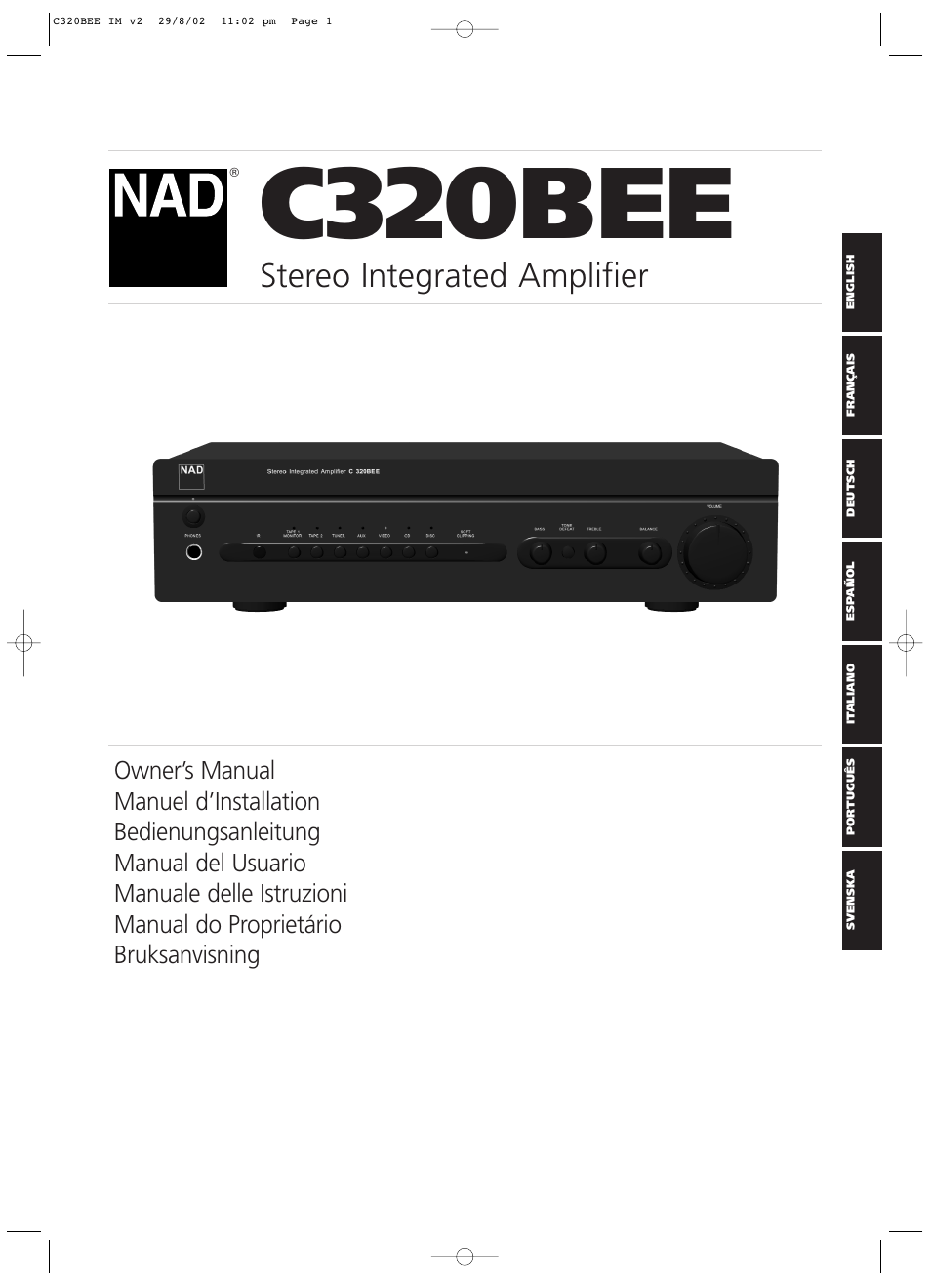 NAD C320BEE User Manual | 46 pages