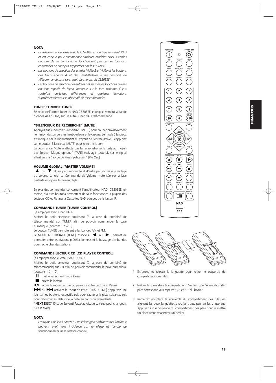 NAD C320BEE User Manual | Page 13 / 46