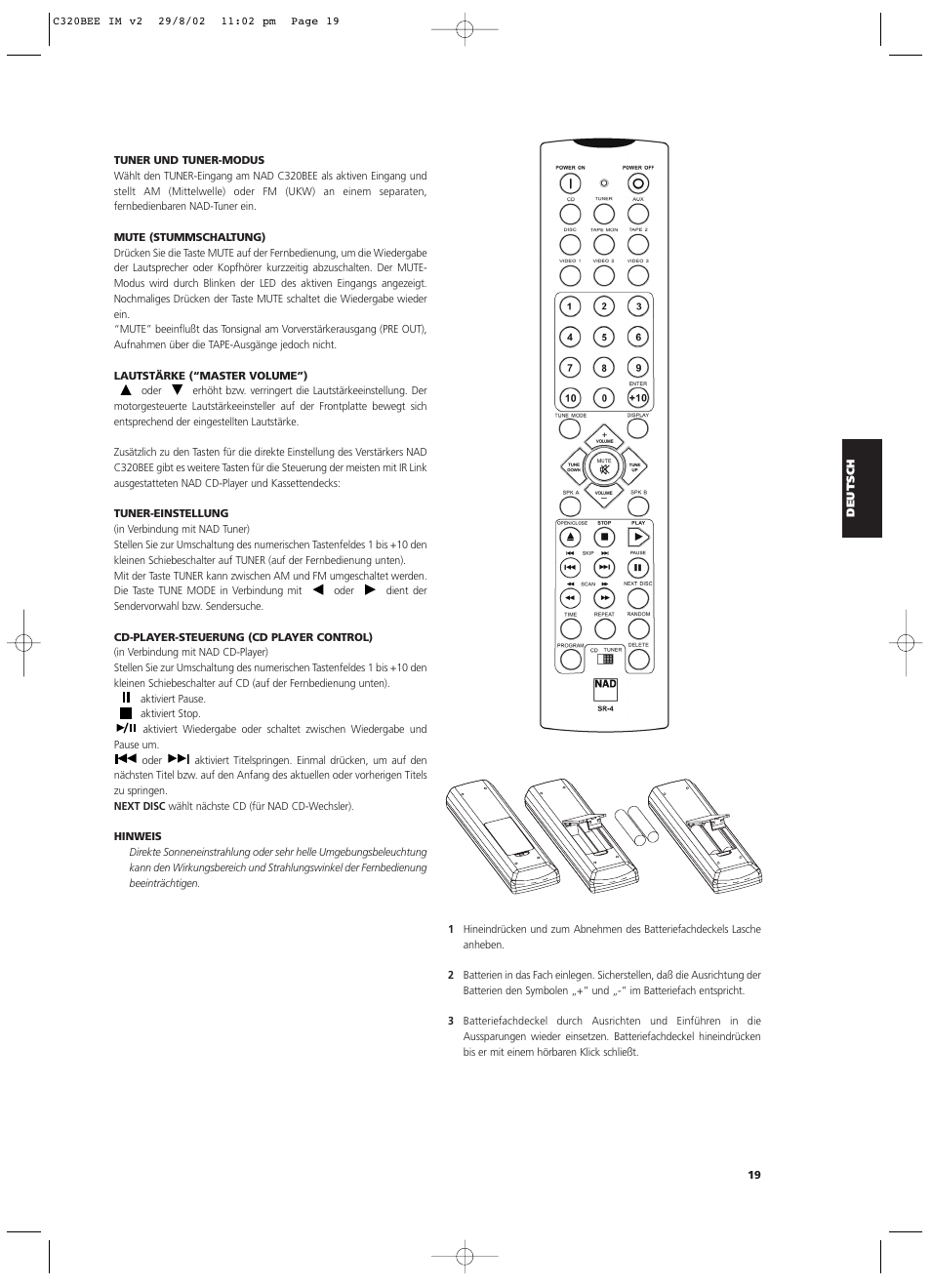 NAD C320BEE User Manual | Page 19 / 46