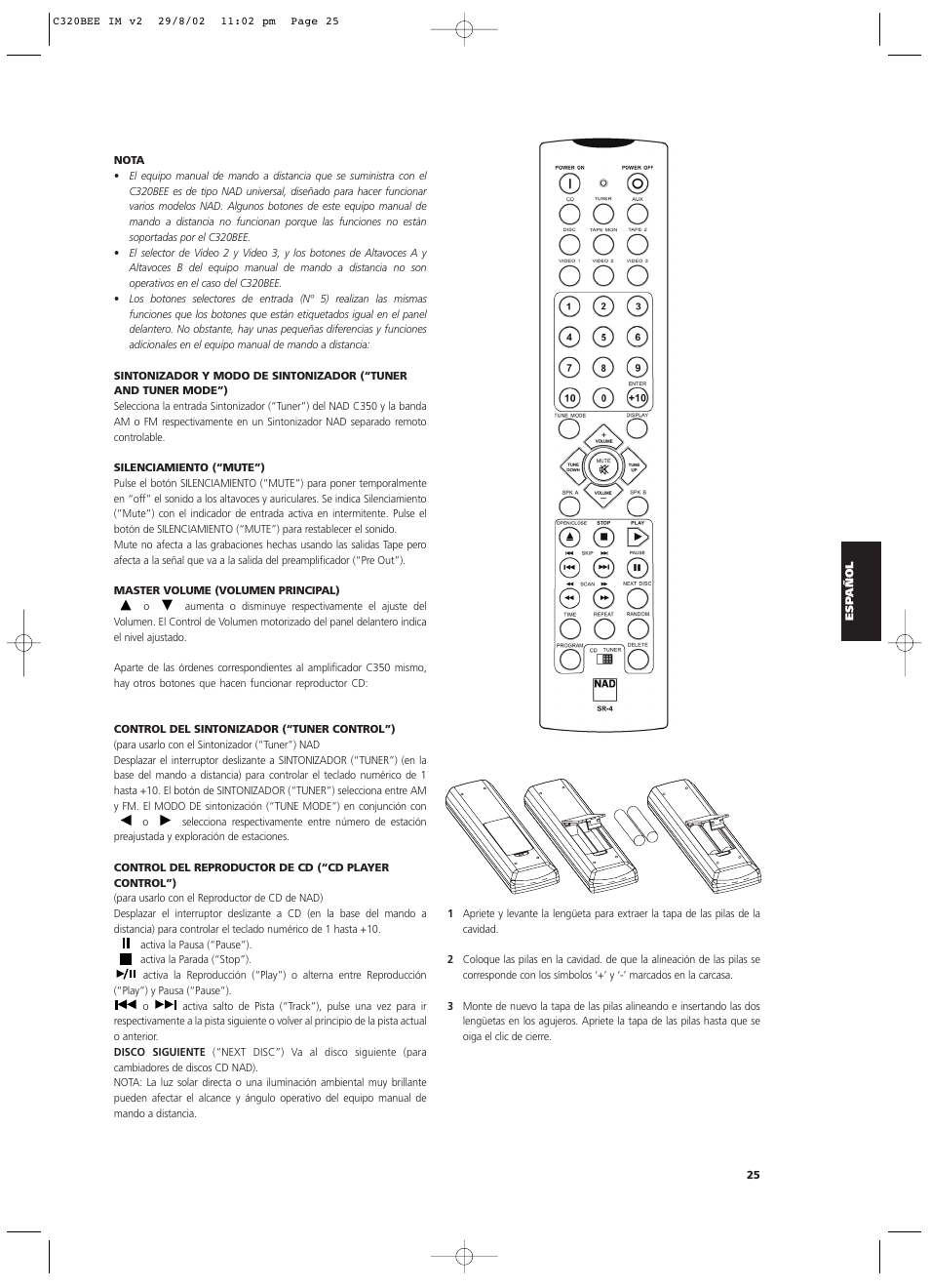 NAD C320BEE User Manual | Page 25 / 46