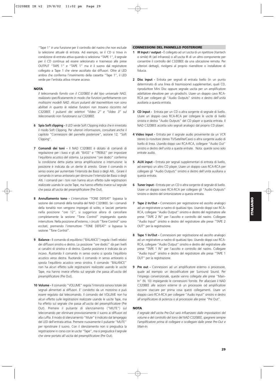 NAD C320BEE User Manual | Page 29 / 46