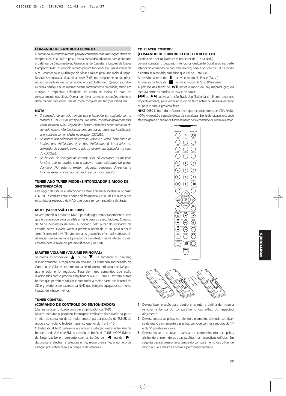 NAD C320BEE User Manual | Page 37 / 46