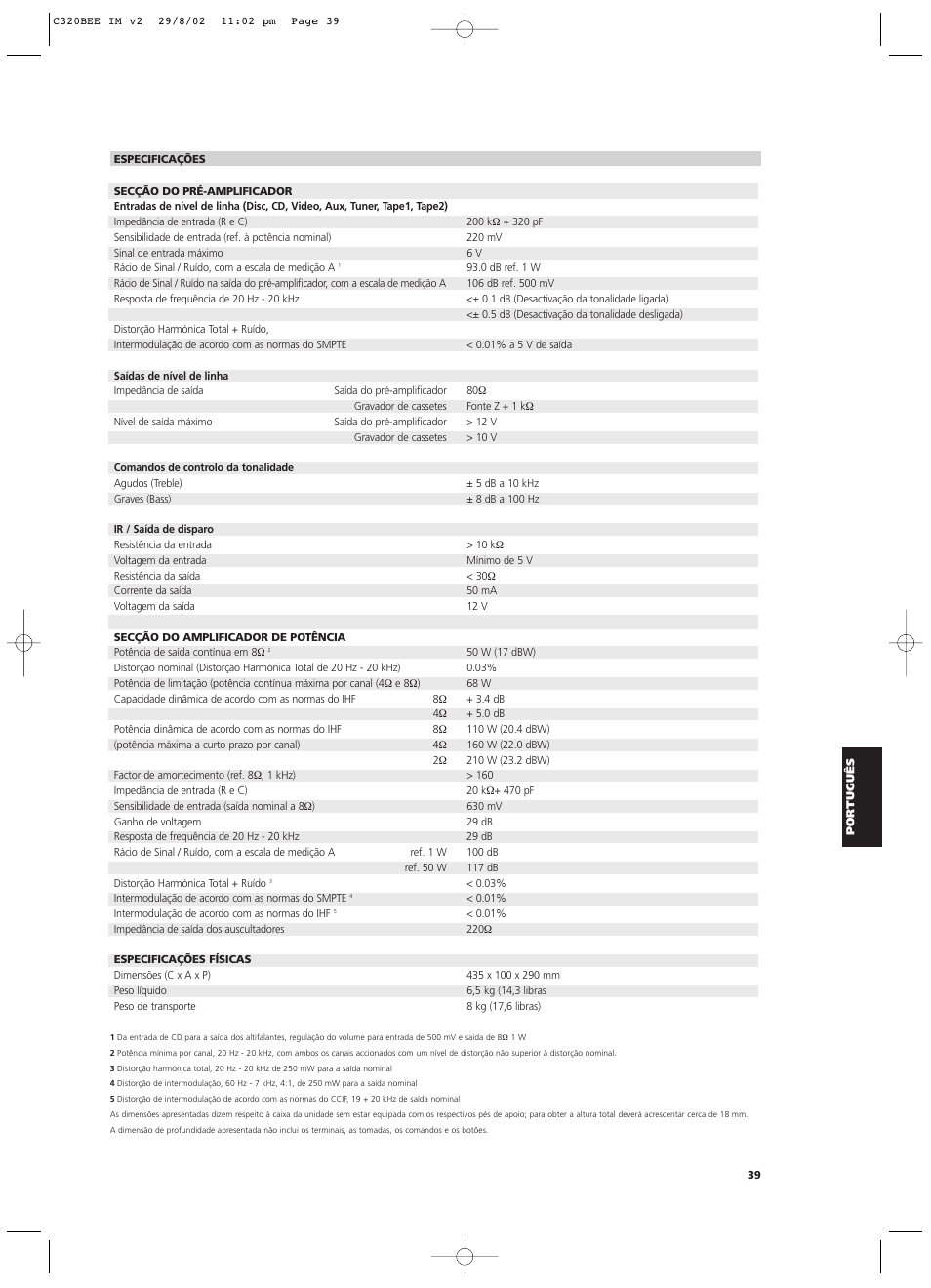 NAD C320BEE User Manual | Page 39 / 46