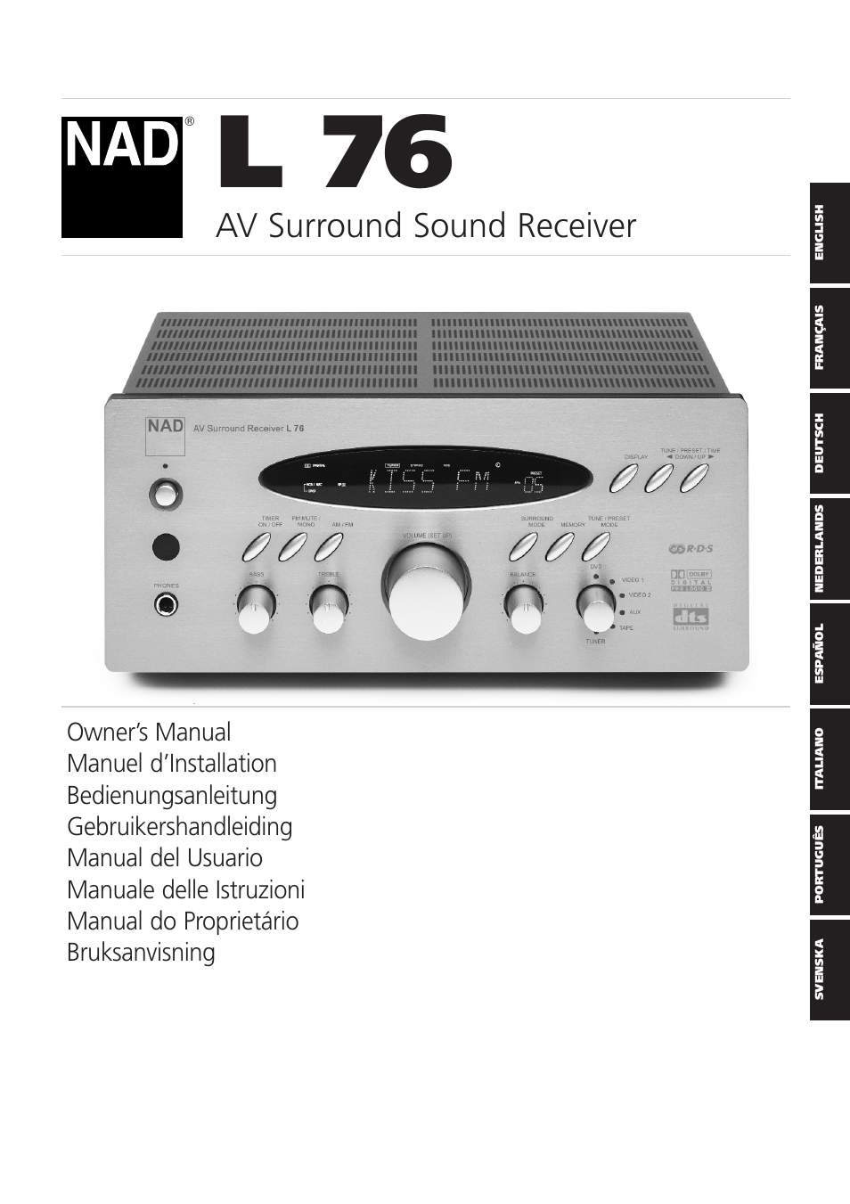 NAD L 76 User Manual | 32 pages