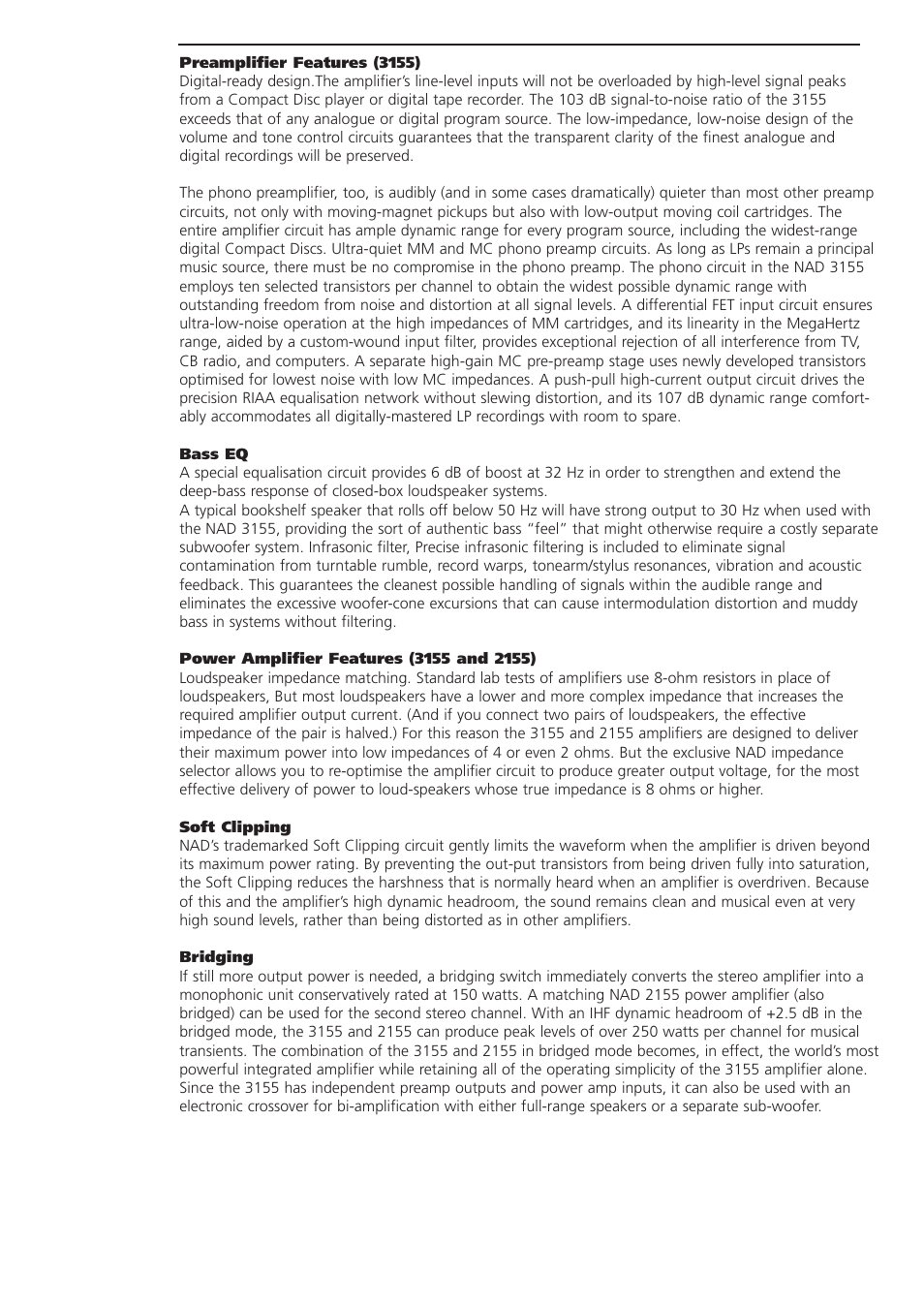 NAD 3155 User Manual | Page 2 / 4