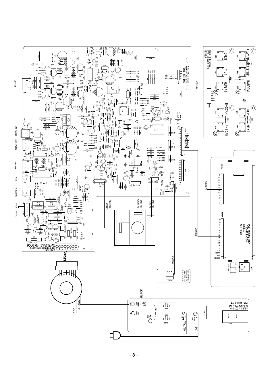 Wiring diagram | NAD C 542 User Manual | Page 8 / 36