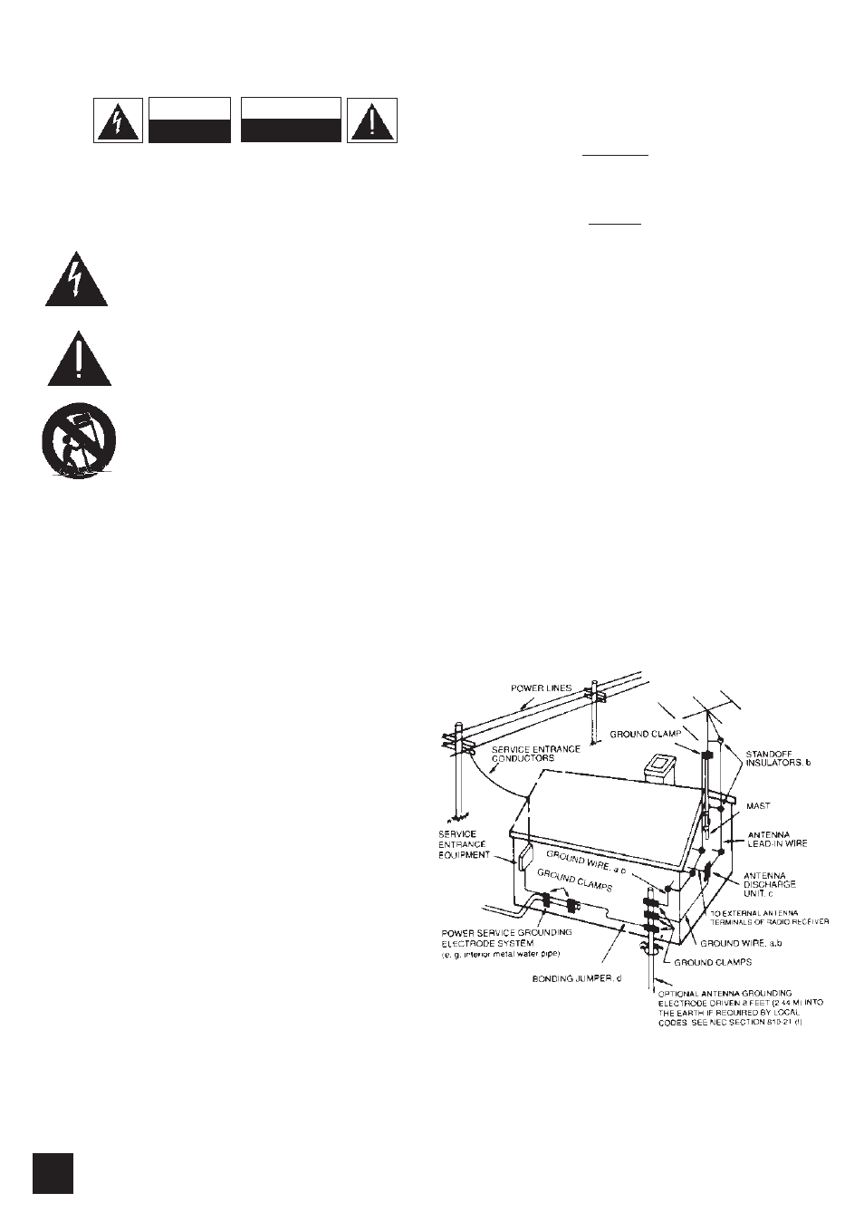 Important safety instructions, Caution, Attention | NAD T 751751 User Manual | Page 2 / 23