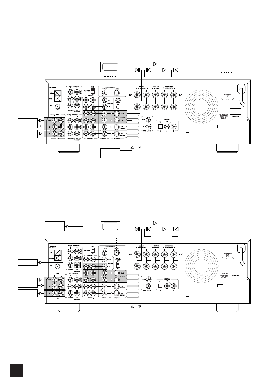 Simple t 751 system (figure a.), Sophisticated t 751 system (figure b.), Nad 6 | NAD T 751751 User Manual | Page 6 / 23