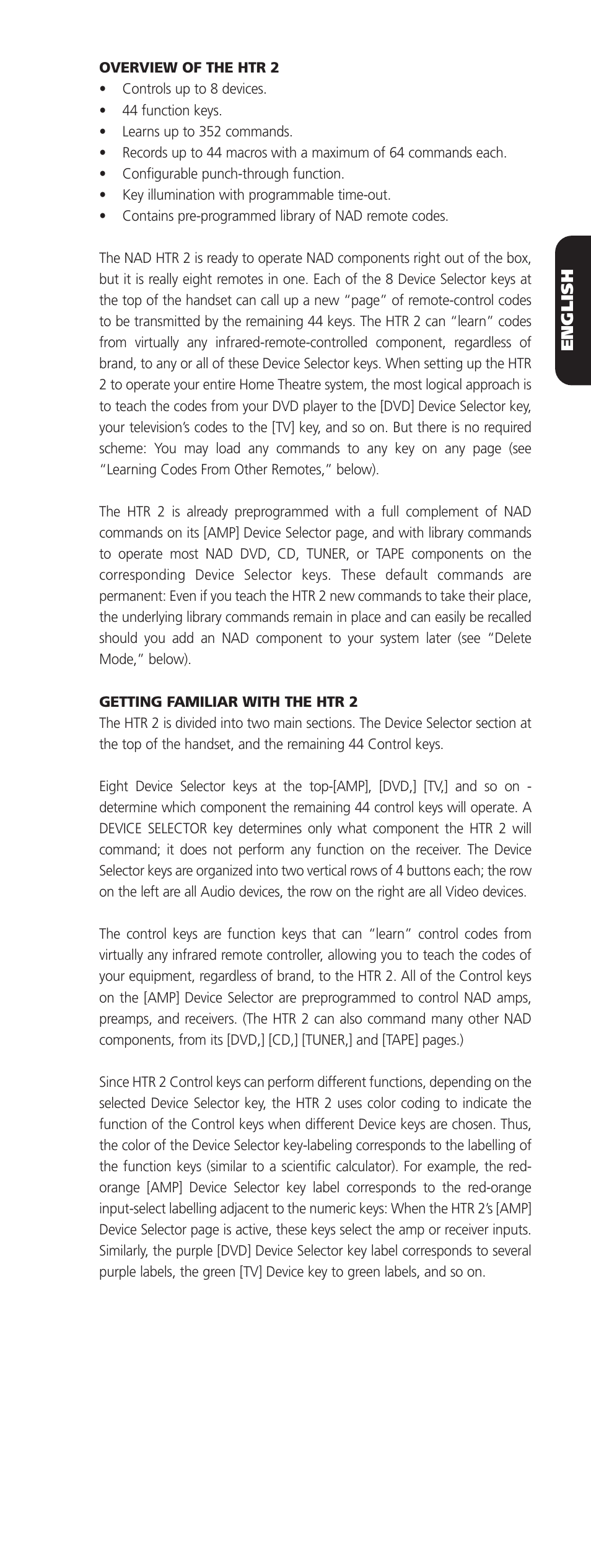 NAD HTR-2 User Manual | Page 3 / 10