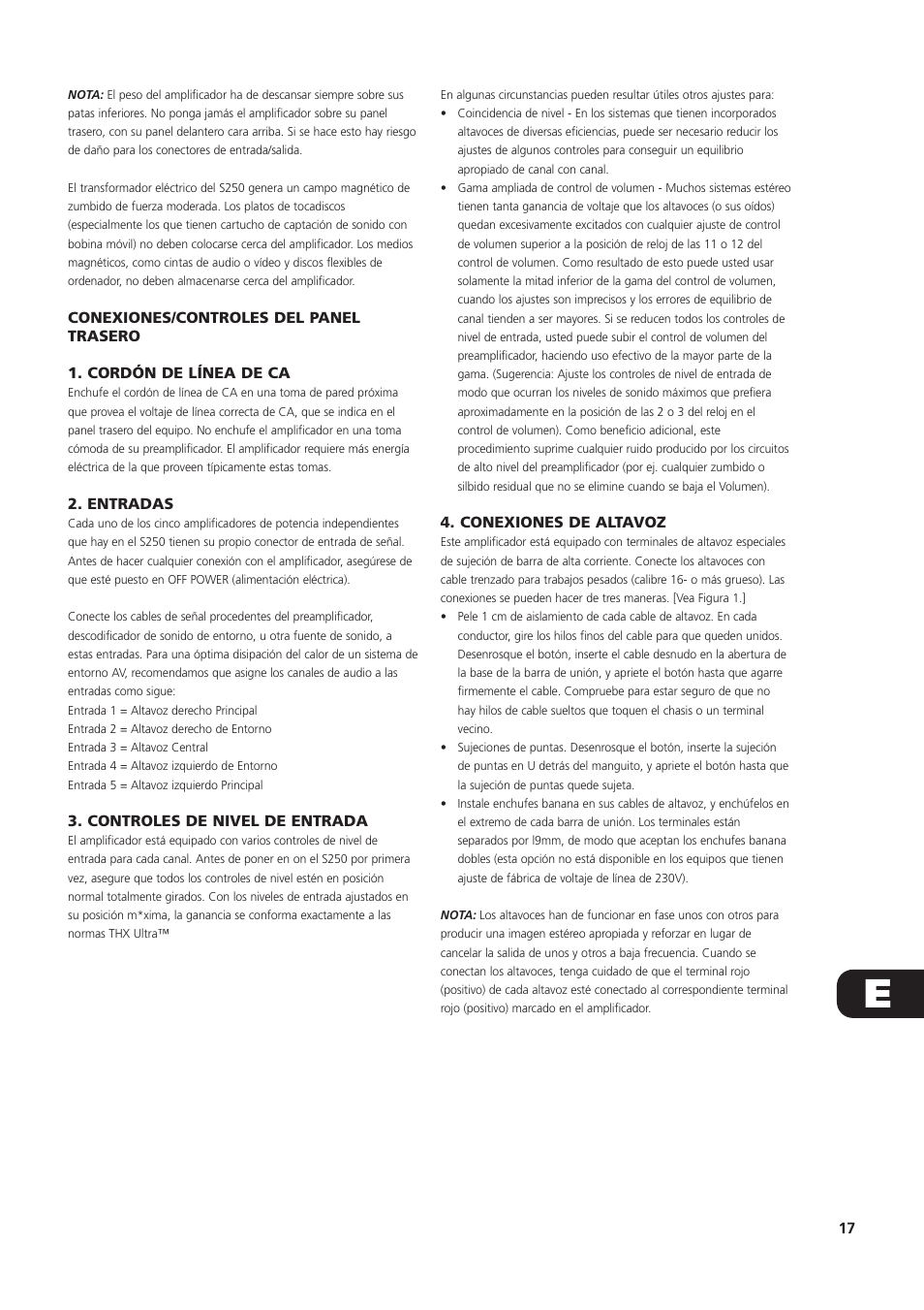 NAD S250 User Manual | Page 17 / 32