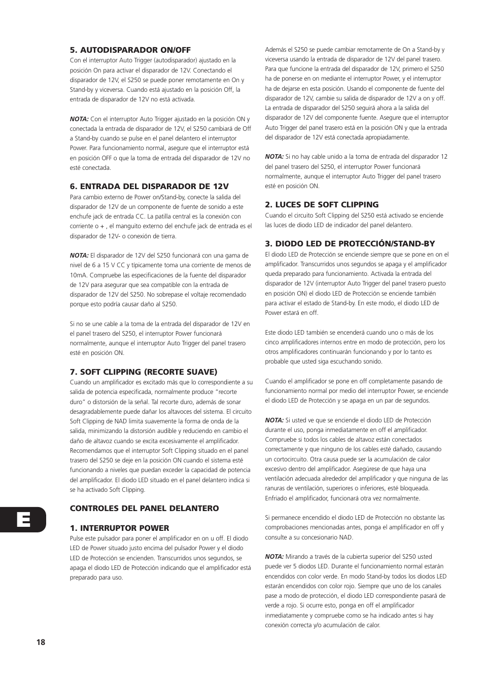 NAD S250 User Manual | Page 18 / 32