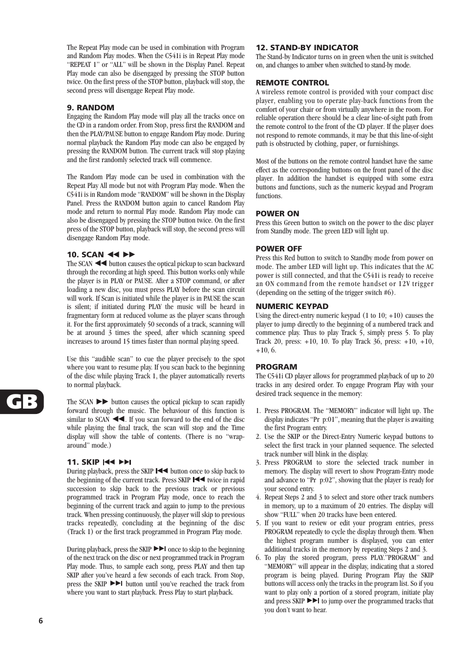 NAD C541i User Manual | Page 6 / 10