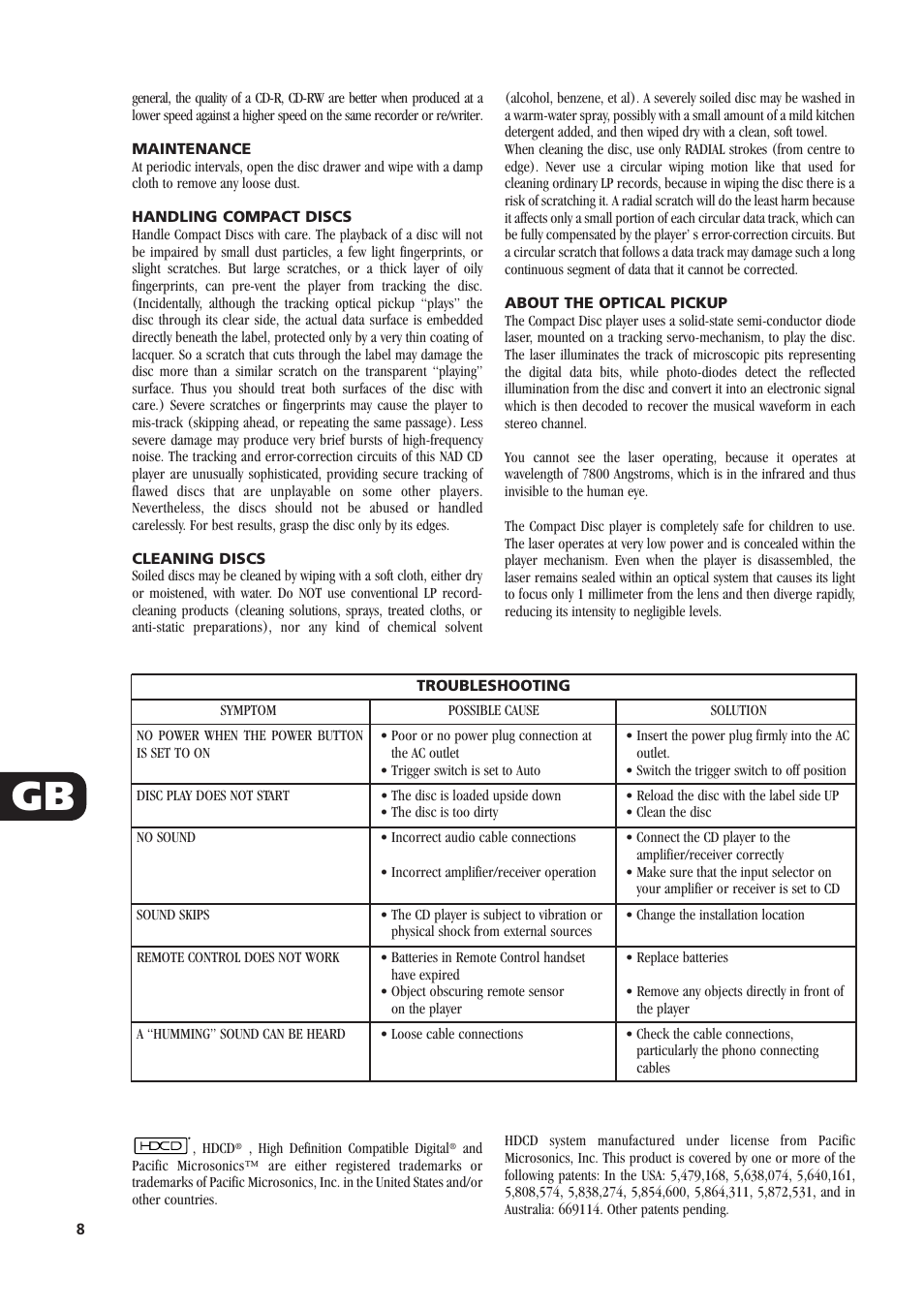 NAD C541i User Manual | Page 8 / 10