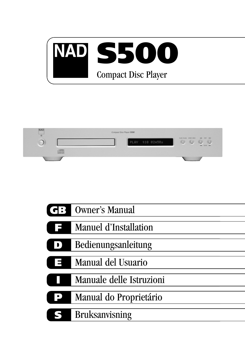 NAD S500 User Manual | 32 pages